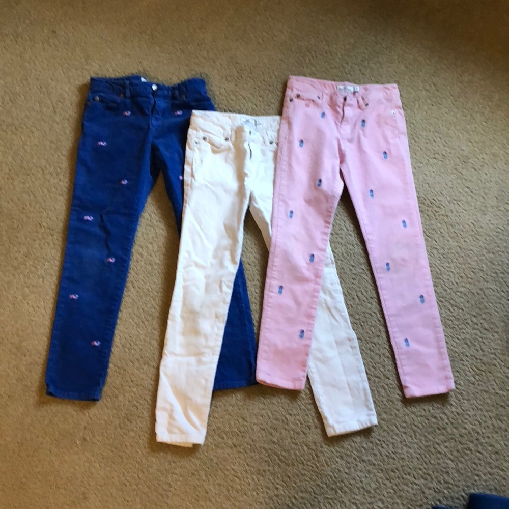 Vineyard vines pants- 3 pairs- girls size 8